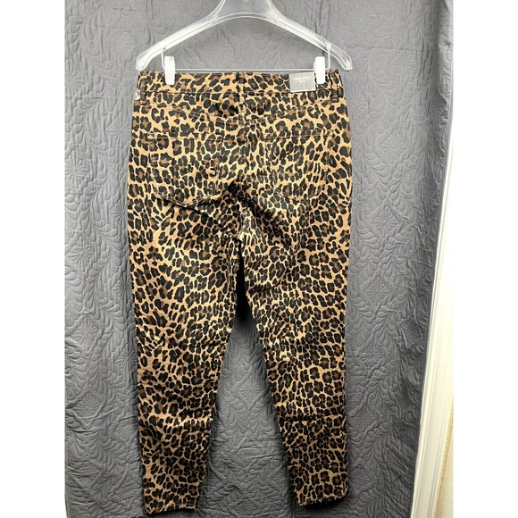 Nine West Jeans High Rise Cigarette Skinny Animal Print Denim Jeans SZ 10:NWT - Picture 2 of 8